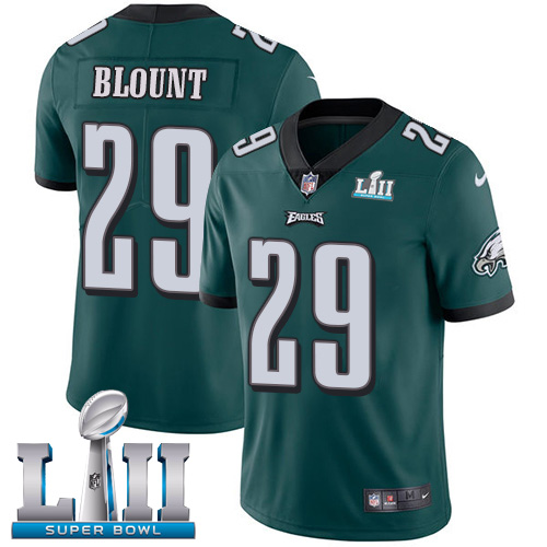 Nike Eagles #29 LeGarrette Blount Midnight Green Team Color Super Bowl LII Youth Stitched NFL Vapor Untouchable Limited Jersey